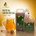 Botol madu sidr Royal VIP warna golden keemasan daripada Madu Alshafi
