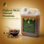Botol madu sidr Doani warna deep amber daripada Madu Alshafi Malaysia