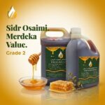 Botol madu sidr Doani Gred 2 warna amber daripada Madu Alshafi Malaysia